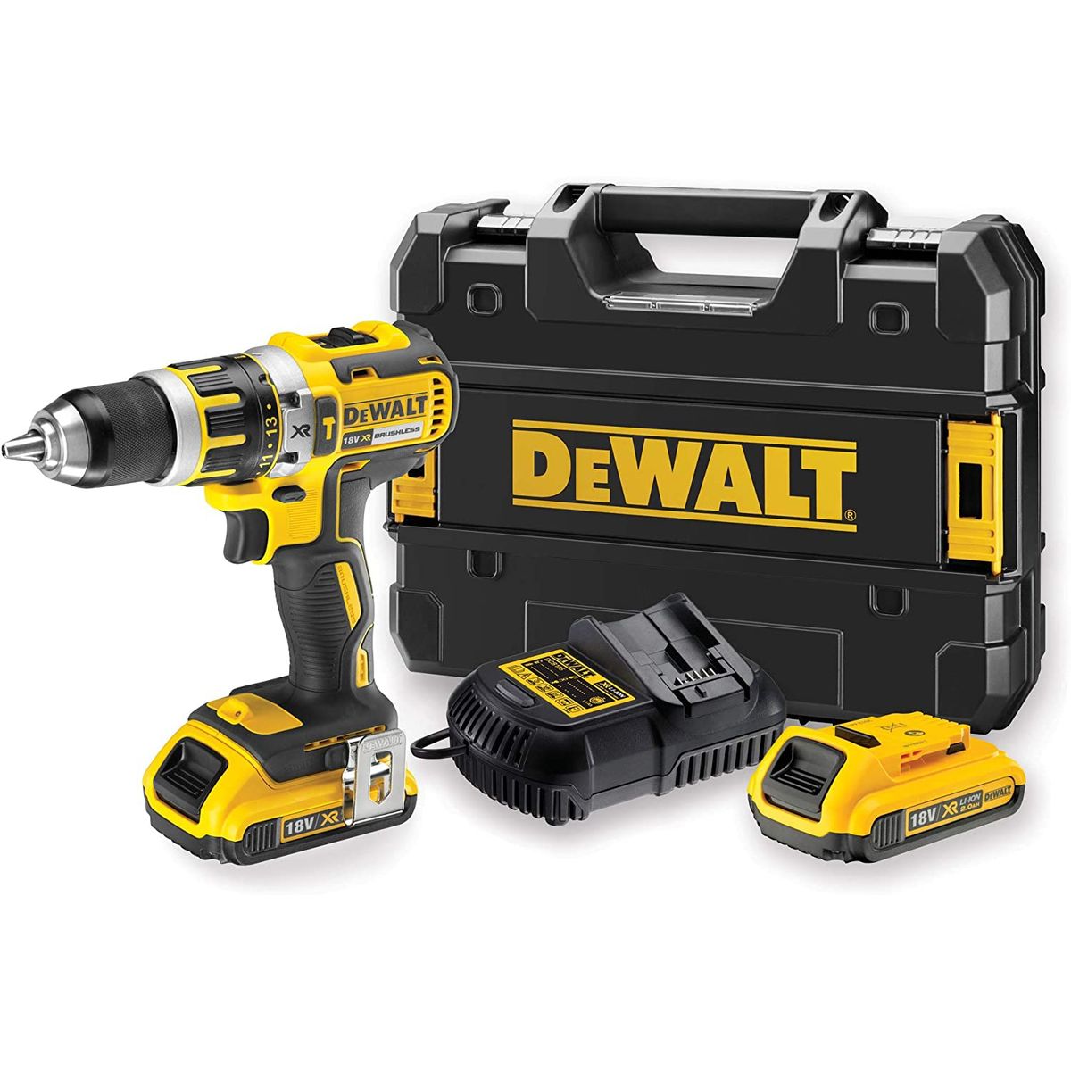 DEWALT - Taladro percutor Inal DeWALT Model DCD795D2 20 V s/carbon.