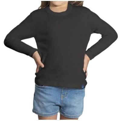 Imagen 2 del producto Pack 3 Camisetas Negras Niño 100% Algodón Manga Larga Unisex