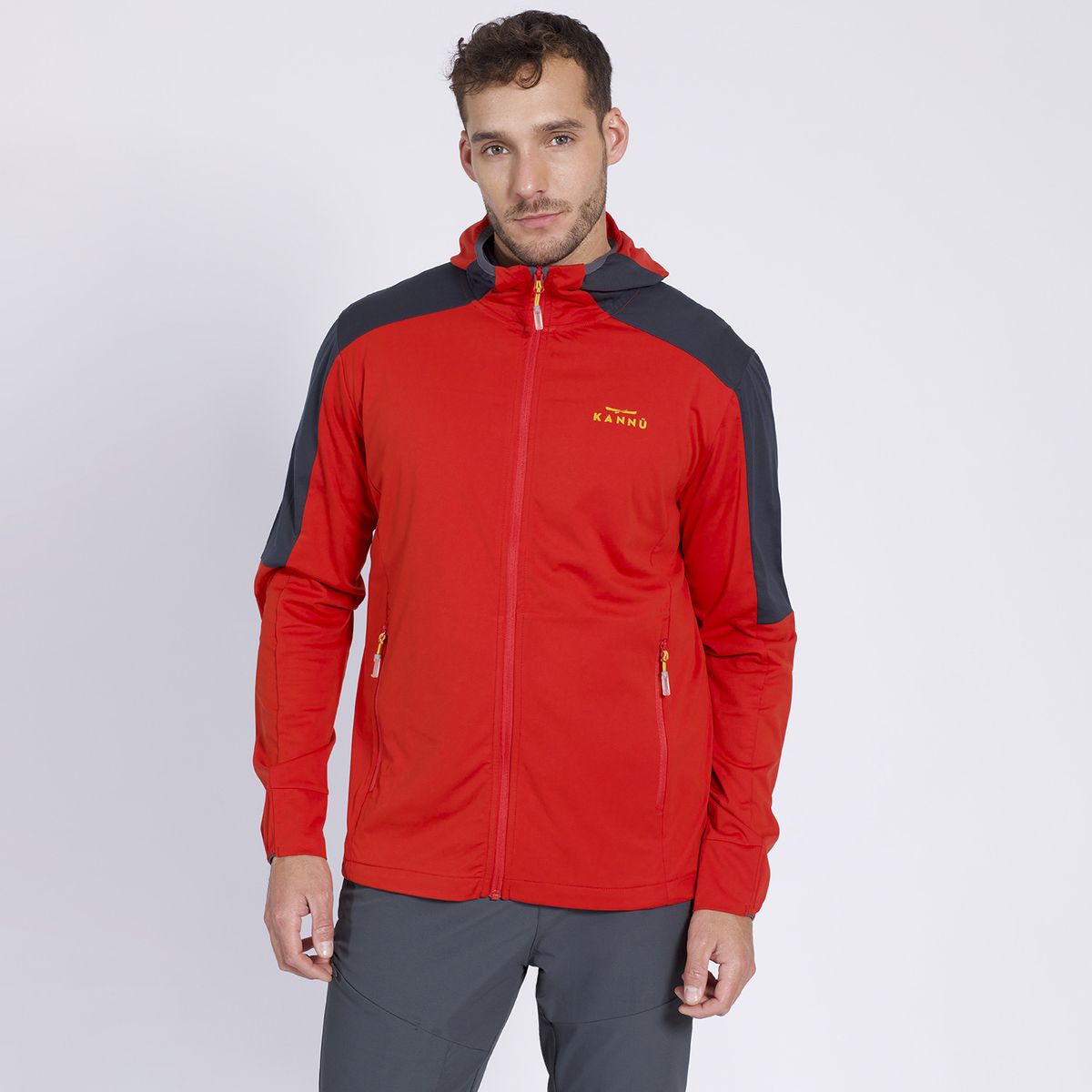 KANNU - Polar Sport Flexible Hombre Naranja Oscuro KANNU