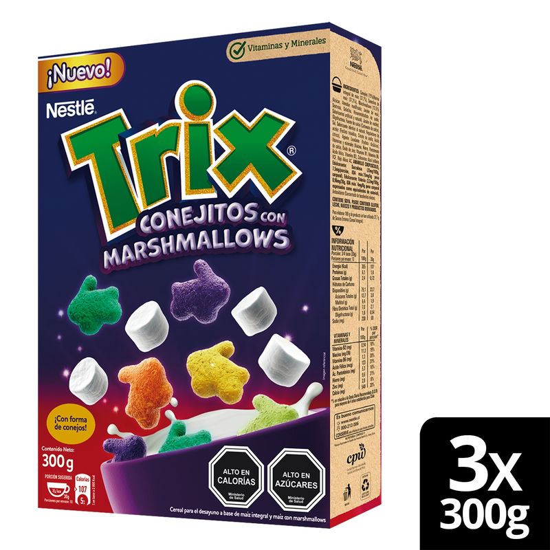 NESTLE - Cereal Trix® Marshmallow 300g X3 Cajas