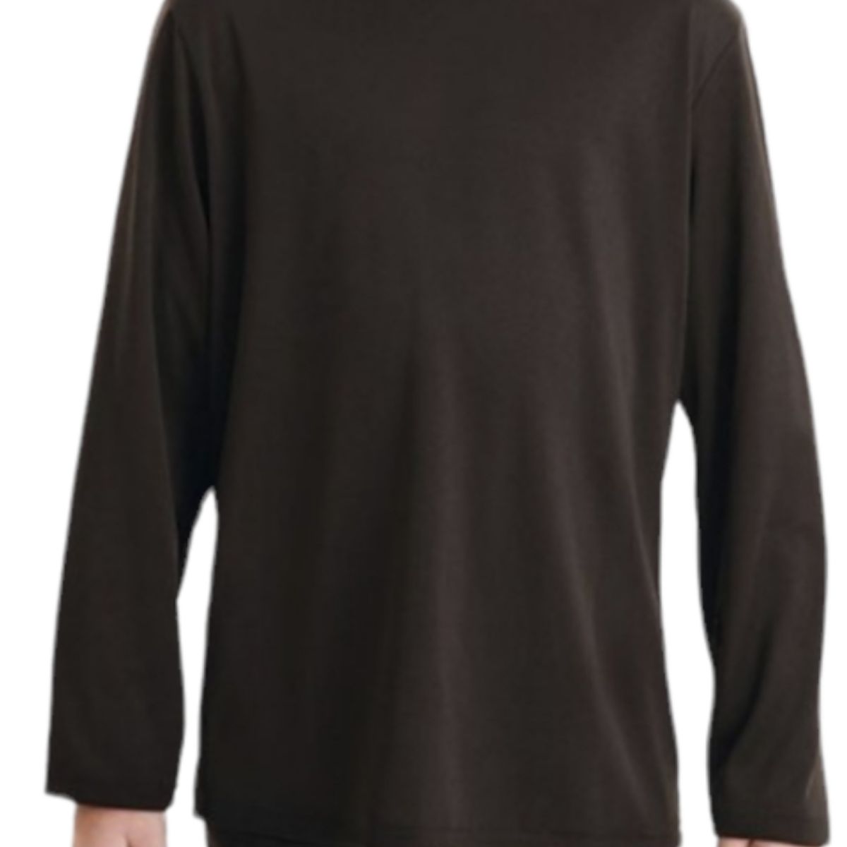 AGW - Pack 6 Camisetas Negras Niño 100% Algodón Manga Larga Unisex