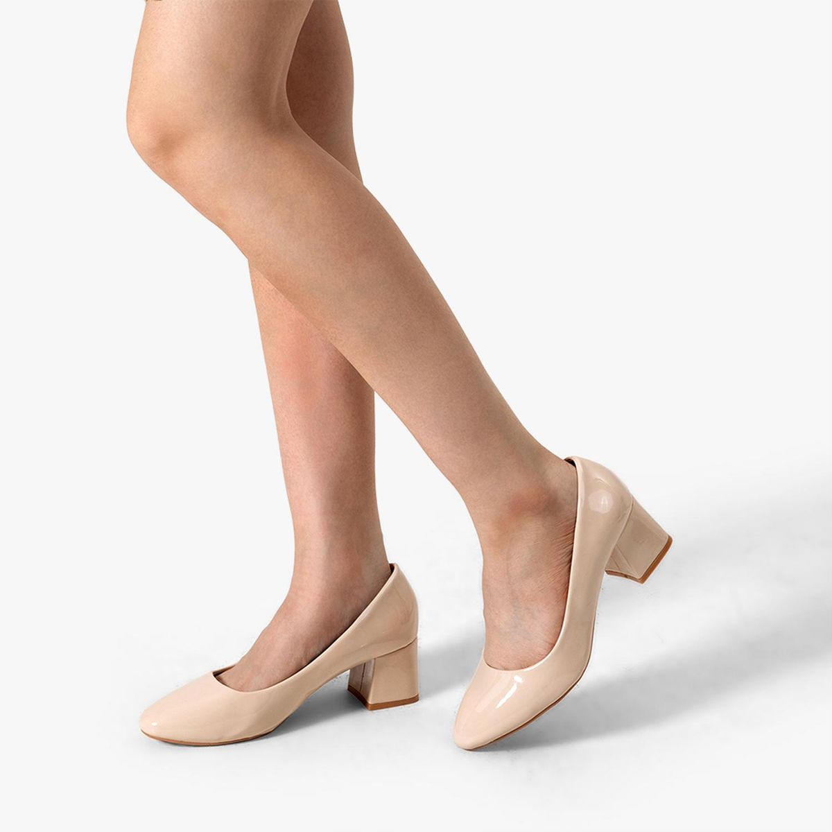 WEIDE - Zapatos Taco Beige Oficina Weide GH52