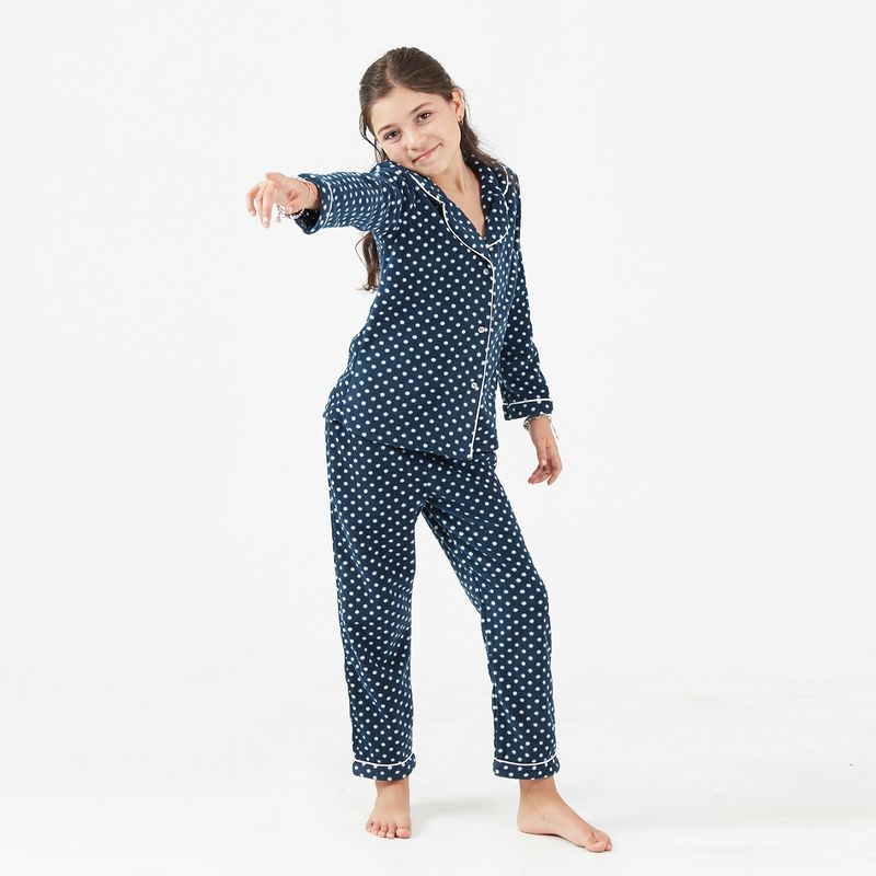 BARBIZON - Pijama de Niña Sport Polar Kids Azul Marino