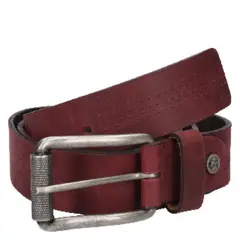 PANAMA JACK - Cinturón Cuero Hombre J502 Burdeo
