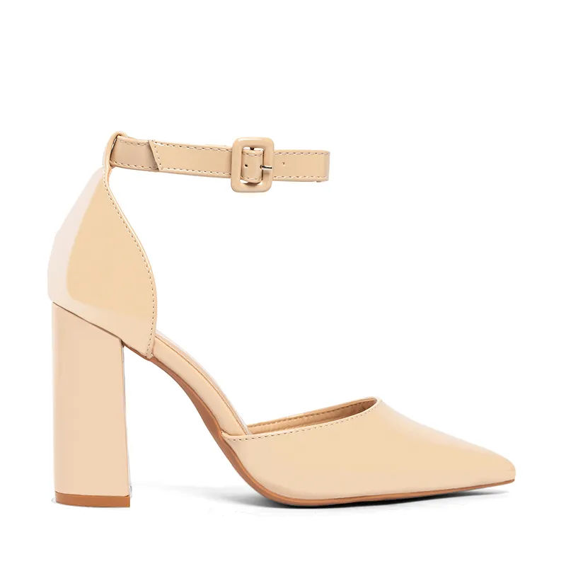 WEIDE - Zapato Taco Alto Beige Fiesta Mujer Weide GH62