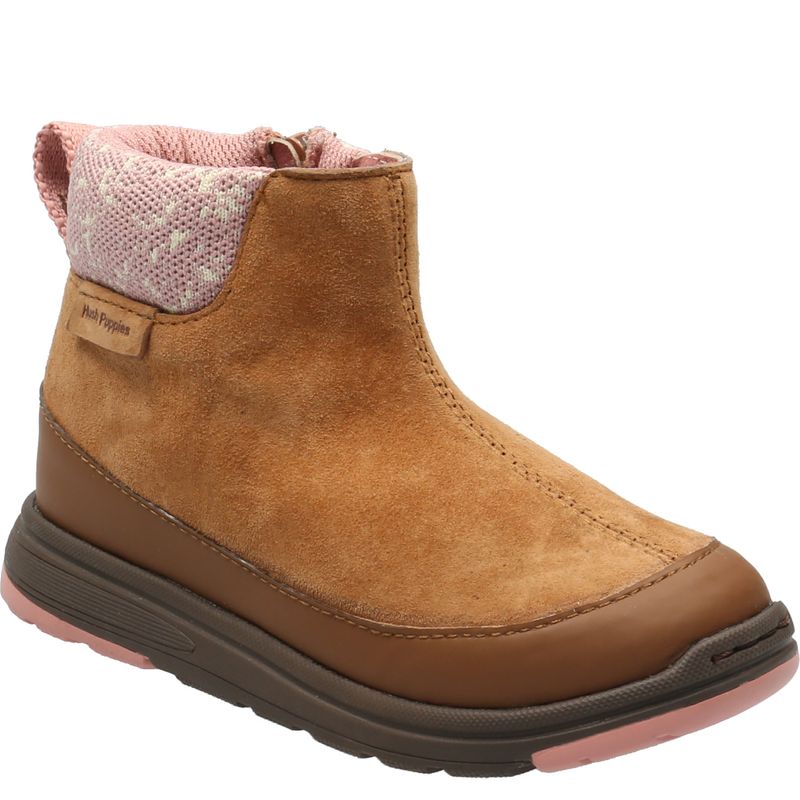 HUSH PUPPIES - Botín Cuero Niña Tige-K Café [26 - 29] HUSH PUPPIES