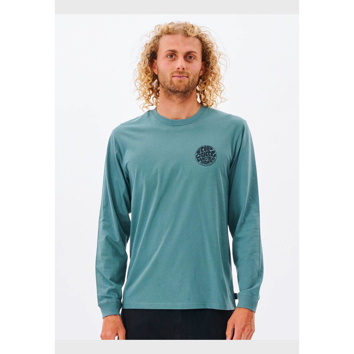RIP CURL - Polera WETSUIT ICON L/S TEE Hombre Azul Rip Curl