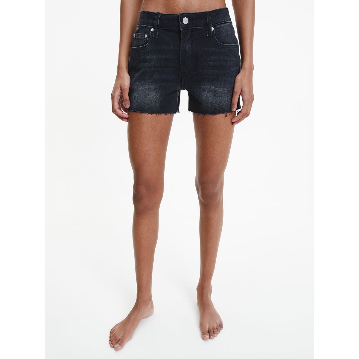 CALVIN KLEIN - Short Mid Rise Negro Calvin Klein