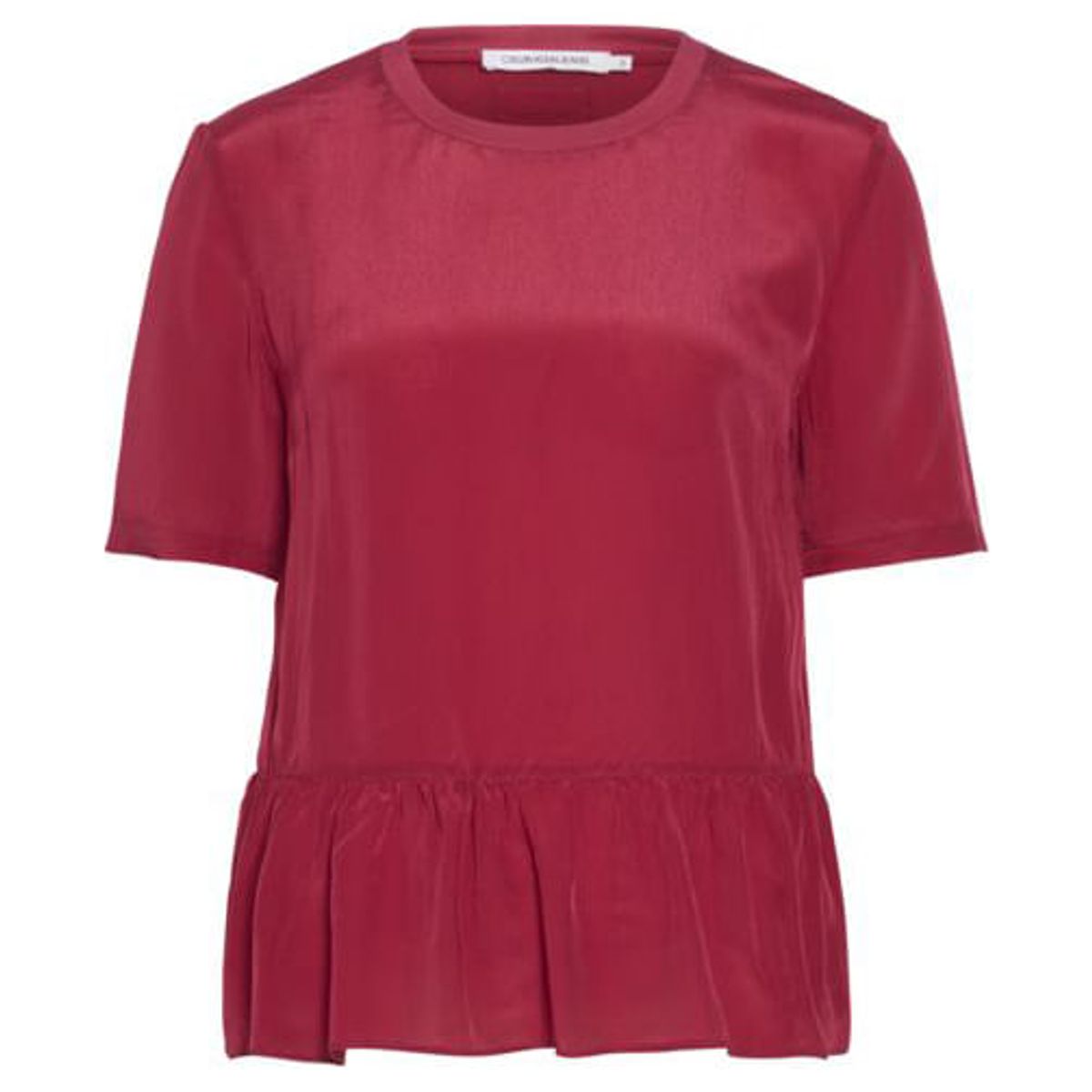 CALVIN KLEIN - Blusa Péplum Burdeo Calvin Klein