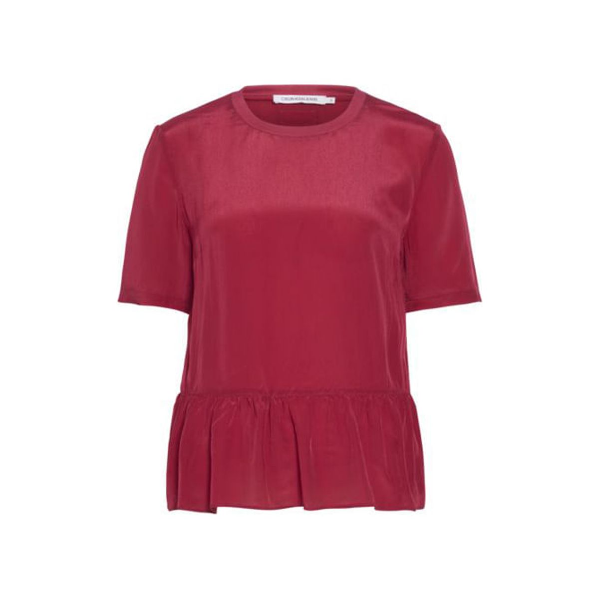 CALVIN KLEIN - Blusa Péplum Burdeo Calvin Klein