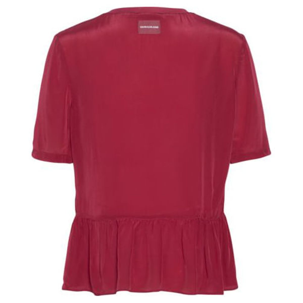 CALVIN KLEIN - Blusa Péplum Burdeo Calvin Klein
