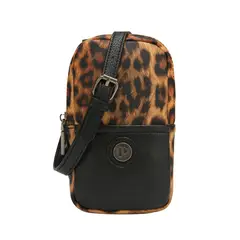POLLINI - Cartera porta celular animal Print