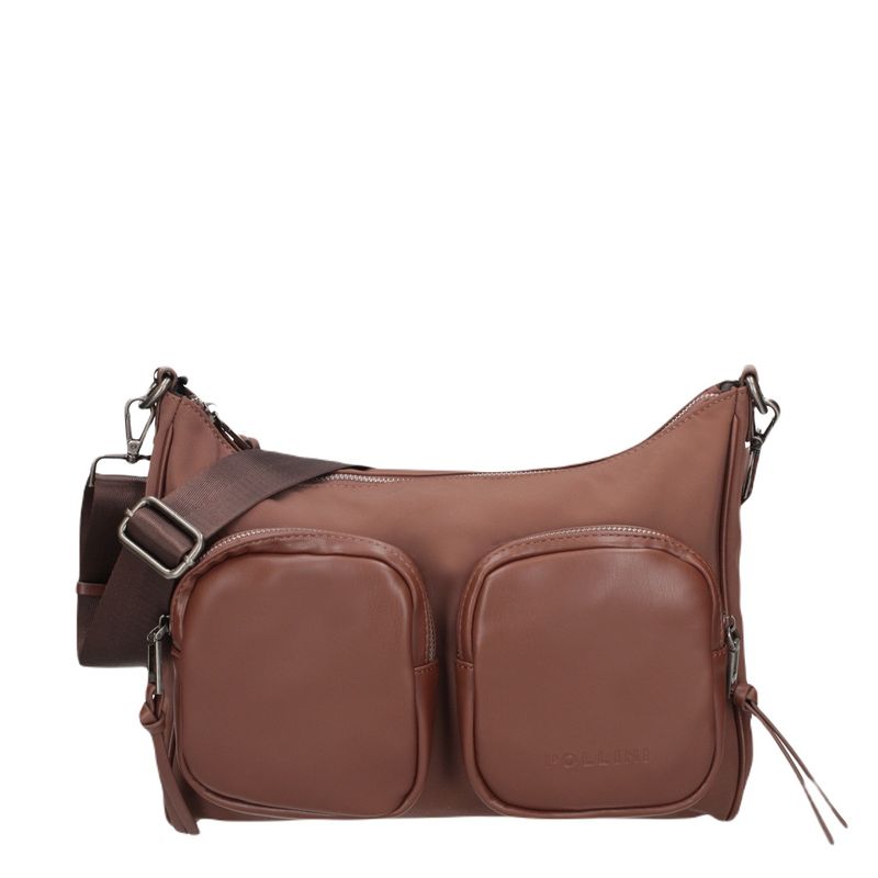 POLLINI - Cartera Bandolera Chocolate Pollini