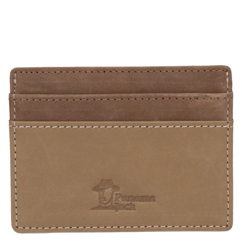 PANAMA JACK - Billetera Tarjetero Hombre Brown Panama Jack PANAMA JACK
