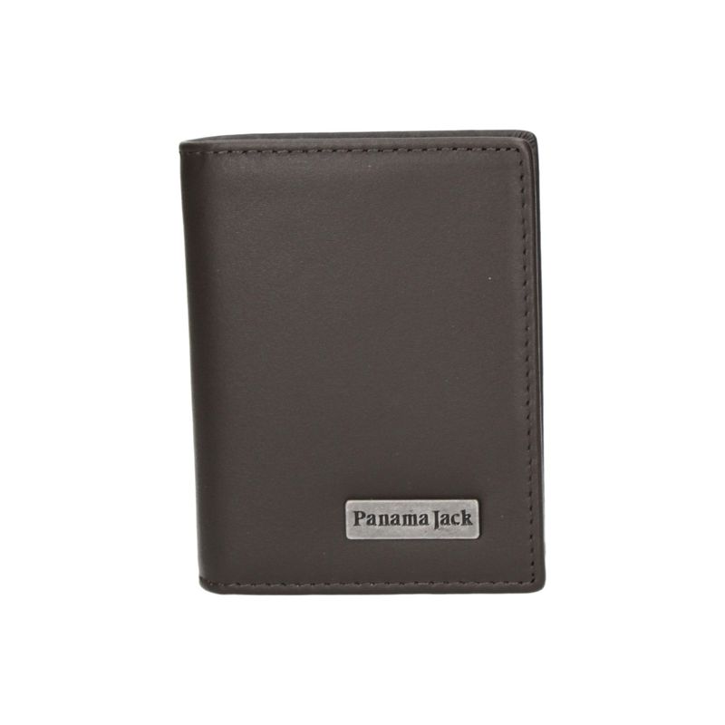 PANAMA JACK - Billetera tarjetero cuero hombre k009 chocolate Panama Jack