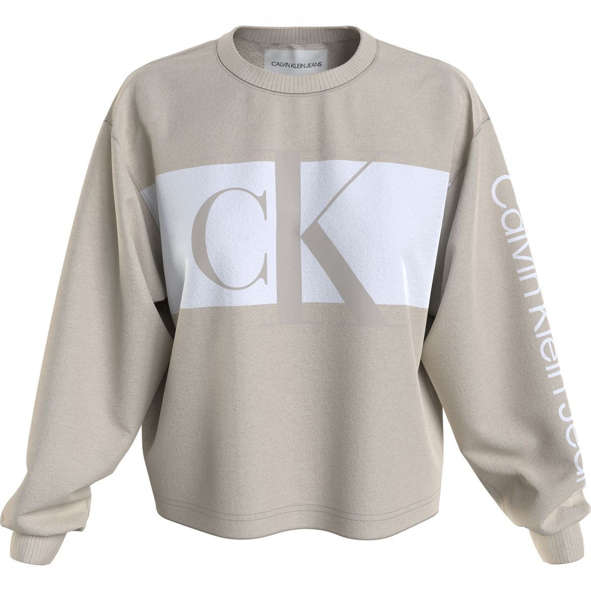 CALVIN KLEIN - Polerón Blocking Beige Calvin Klein