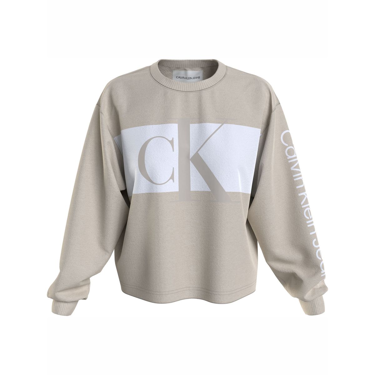 CALVIN KLEIN - Polerón Blocking Beige Calvin Klein