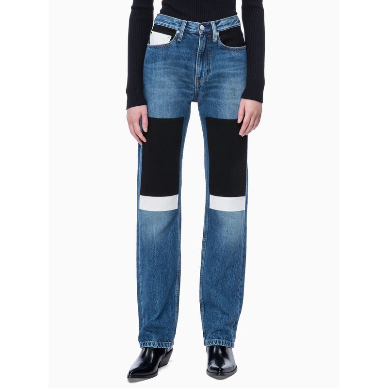 CALVIN KLEIN - Jeans Ckj 030: High Rise Straight  Azul Calvin Klein