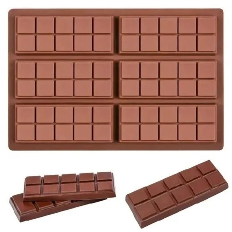 GENERICO - Moldes De Chocolate Moldes Barra De Chocolate Silicona 6066