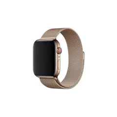 GENERICO - Correa Metálica Beige para Apple Watch de 45 mm
