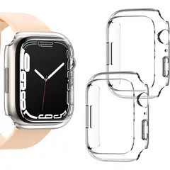GENERICO - Carcasa 360° Transparente con Glass Protector para Apple Watch 44 mm