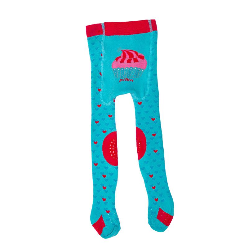 PILLIN - Panty Gateadora Algodón Invierno Niña Celeste PILLIN