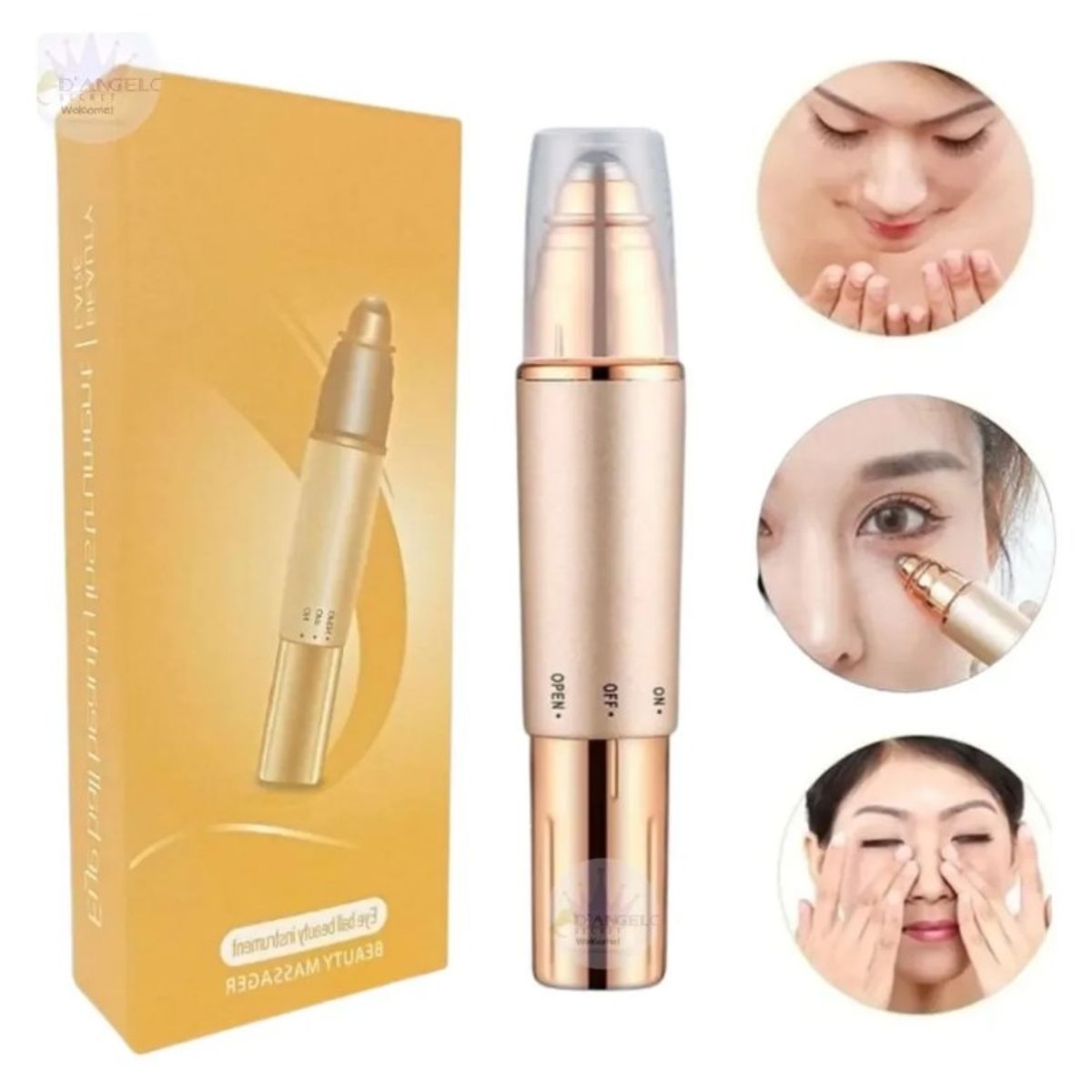 GENERICO - Masajeador Electrico De Ojos Elimina Ojeras Facial Belleza