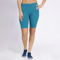 Calza Biker Mujer Turquesa