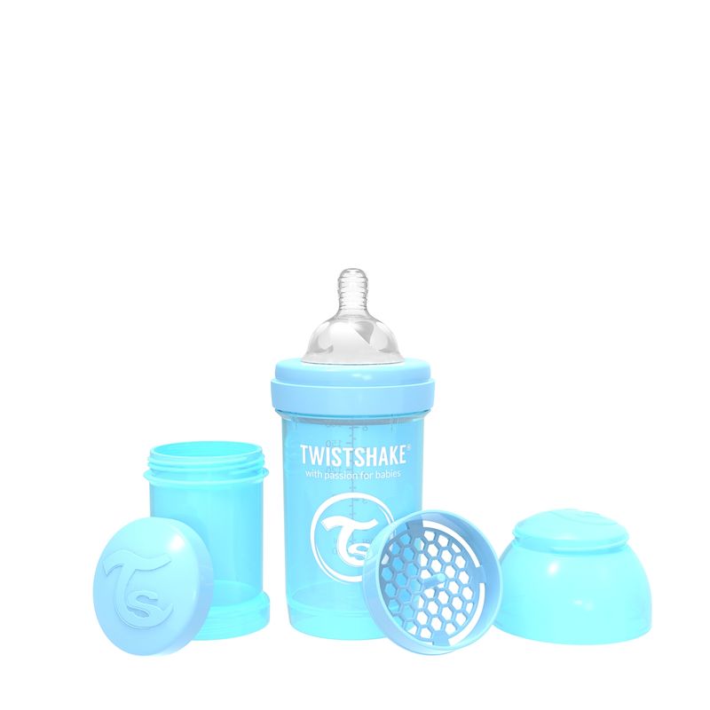 TWISTSHAKE - Mamadera Anticólico Twistshake 180ml Azul