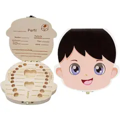 GENERICO - Caja Guarda Dientes De Bebé Español Niño
