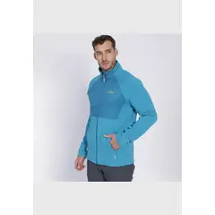 KANNU - Polar Trail Running Full Zipper Bitone Hombre Celeste