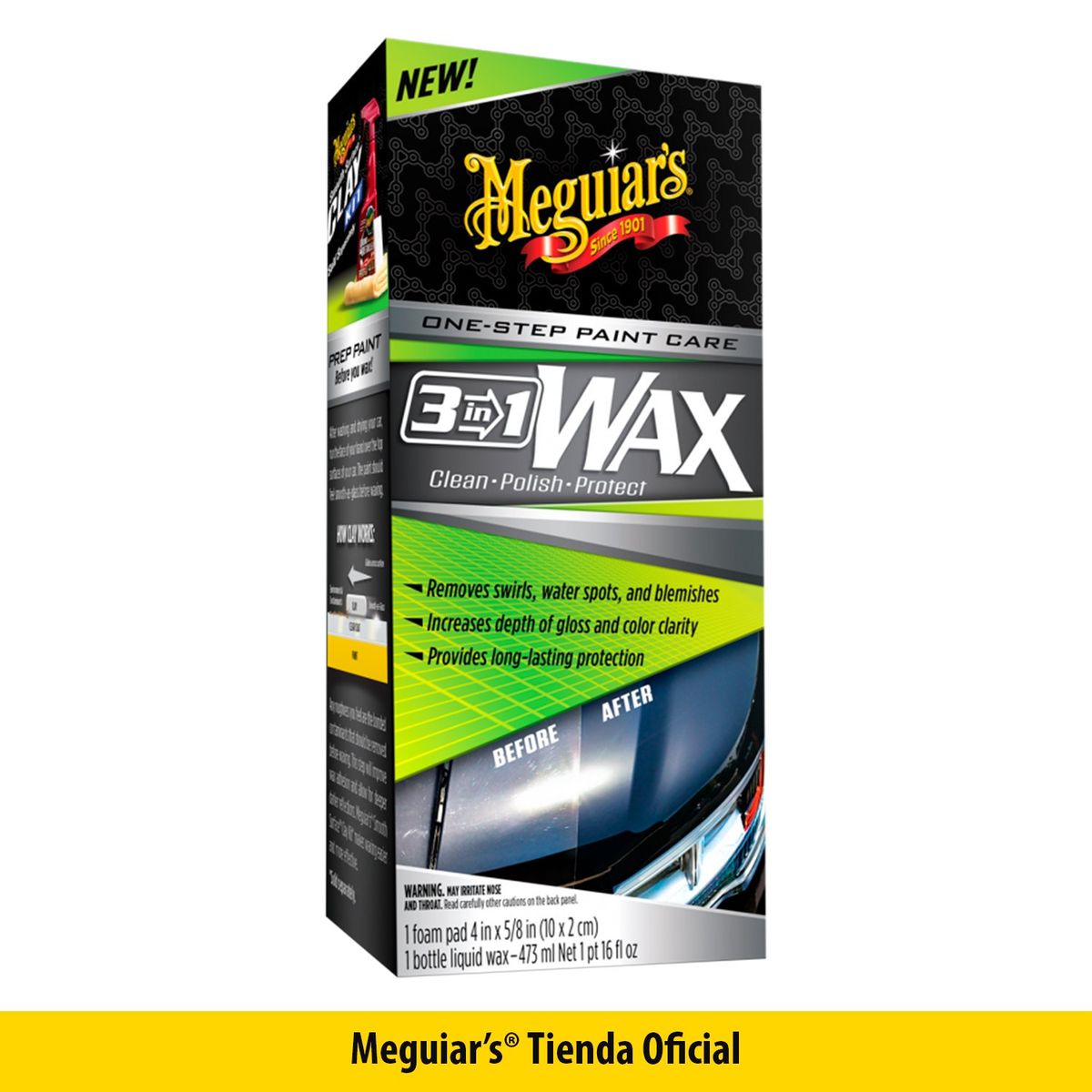 MEGUIARS - Cera Para Auto 3 En 1 Meguiars One Step Paint Care 3in1 Wax