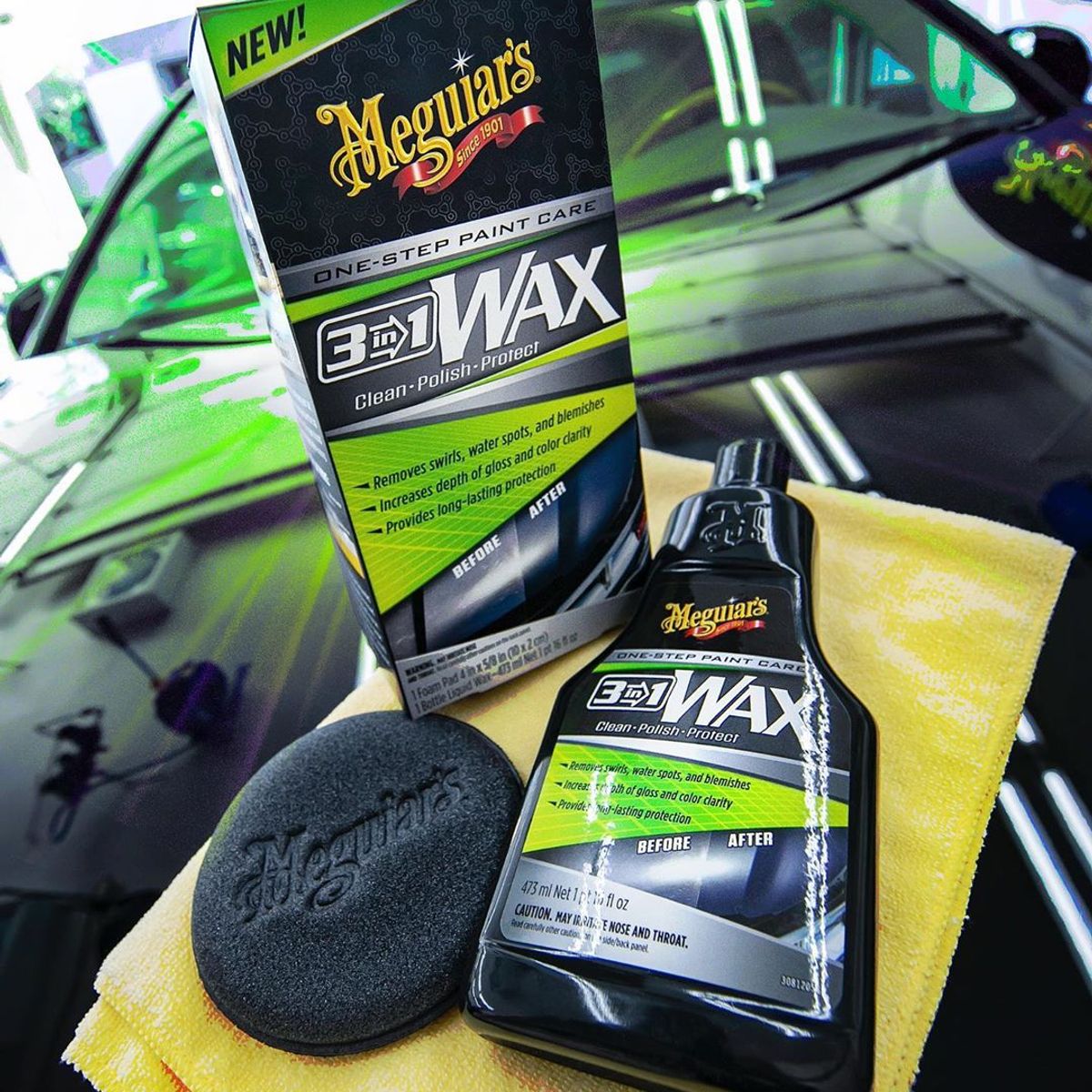MEGUIARS - Cera Para Auto 3 En 1 Meguiars One Step Paint Care 3in1 Wax