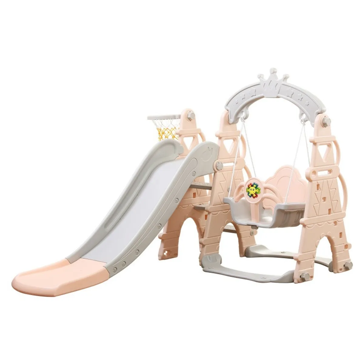 TALBOT - Resbalín Columpio Infantil Musical Rosa Talbot