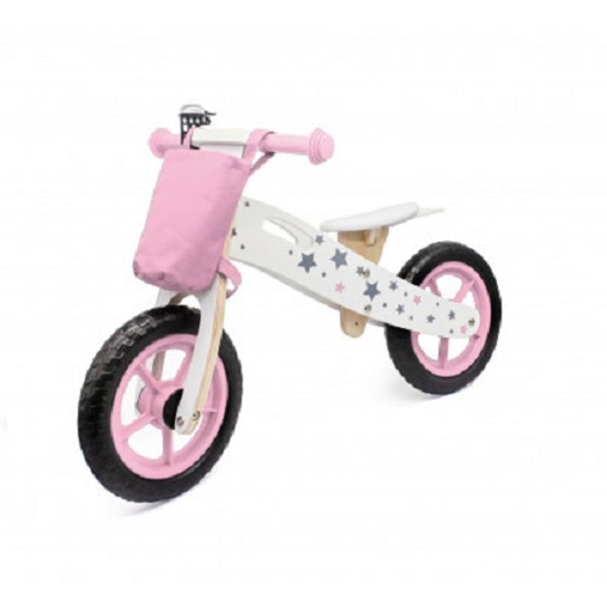 HOBBY MARKET - Bicicleta de equilibrio infantil madera Rosa - Talbot