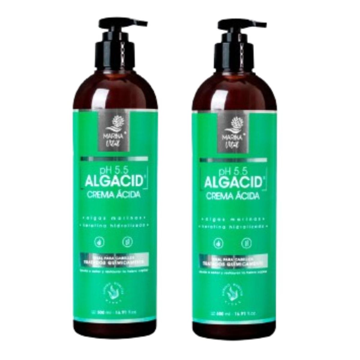 MARINA VITAL - Mascaras Acida Algacid Pack 2 unidades 500 Ml C/u Marina Vital MARINA VITAL.