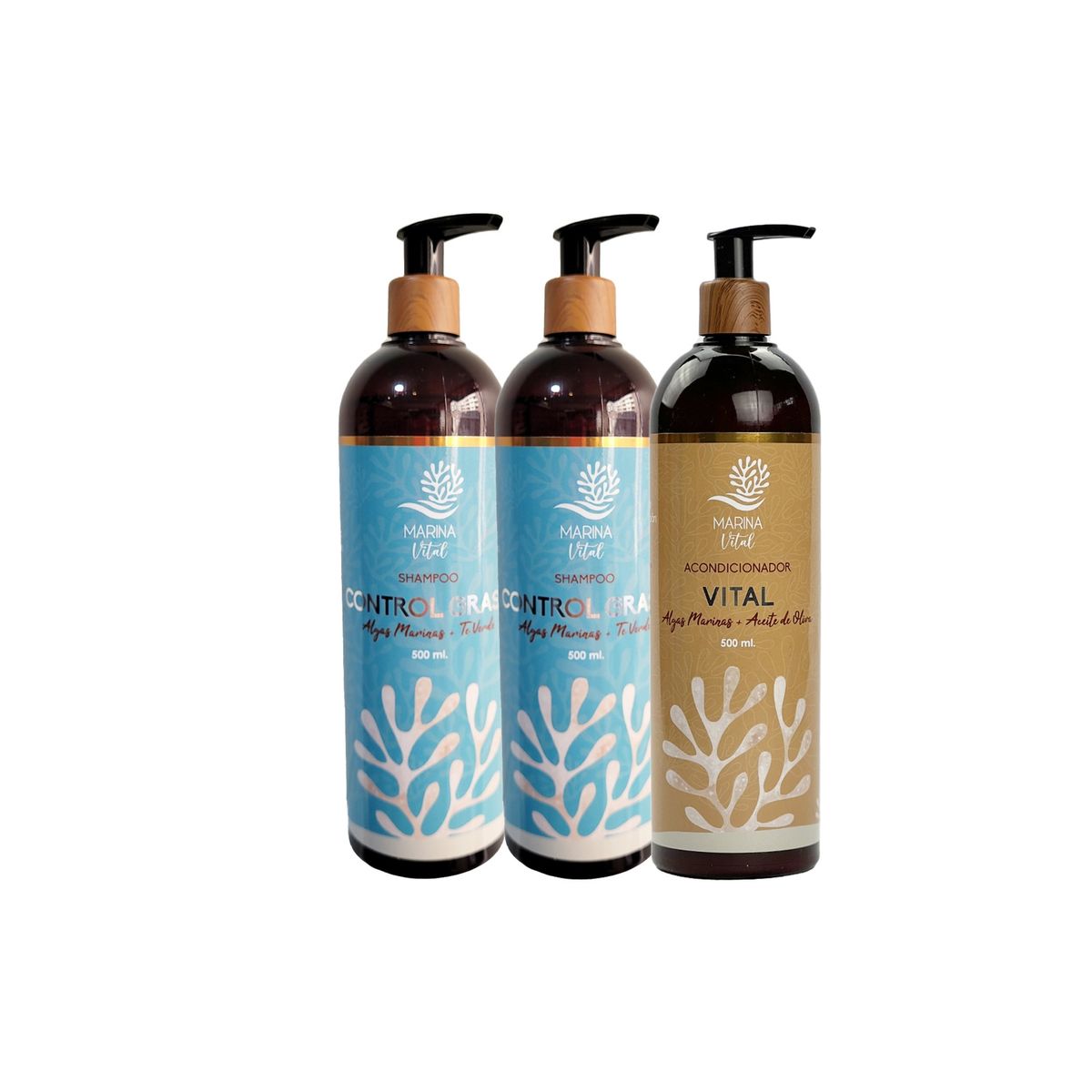 MARINA VITAL - 2 Shampoo Control Graso Y Acondicionador MARINA VITAL