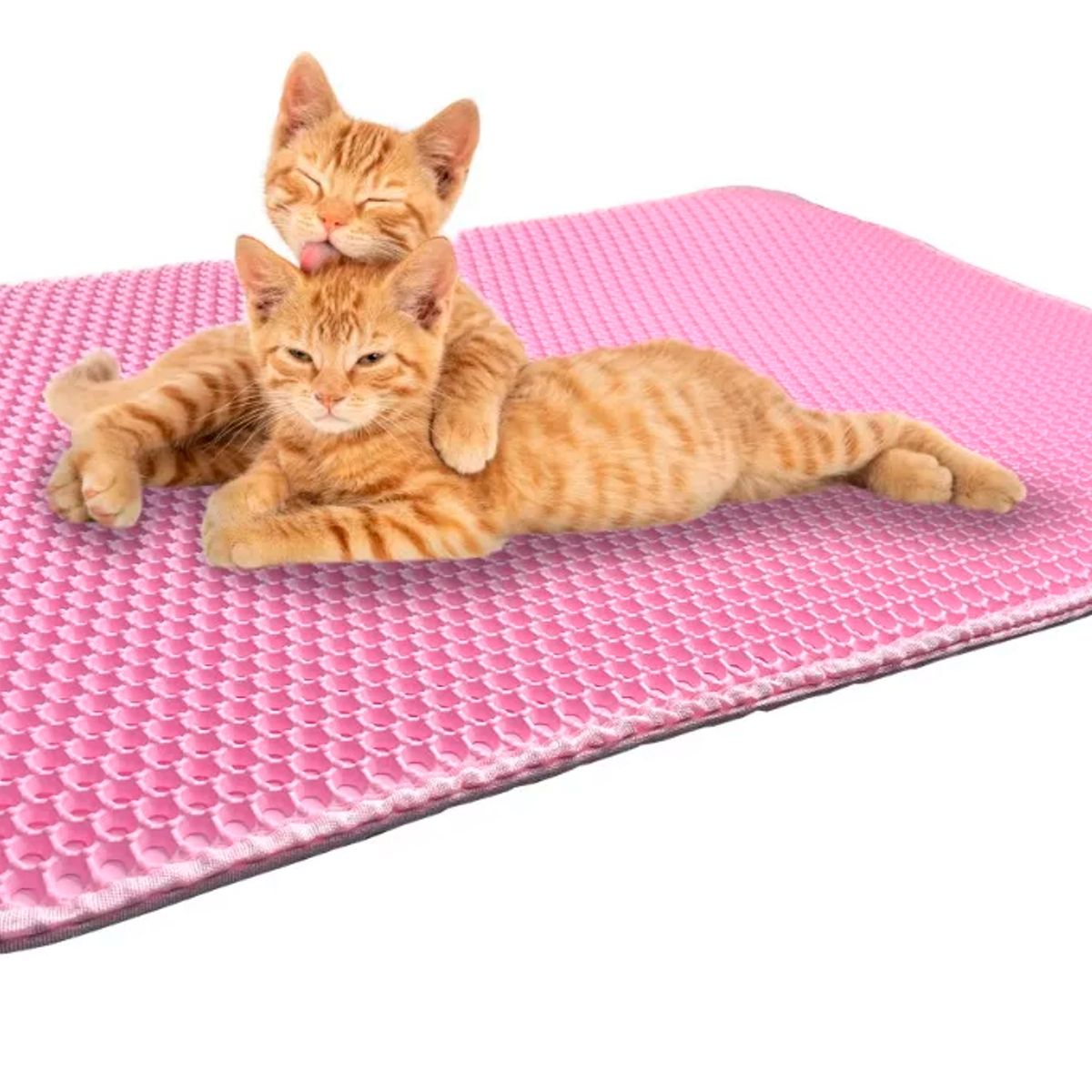 GENERICO - Alfombra Eva Arena Para Gatos Lavable Rosa
