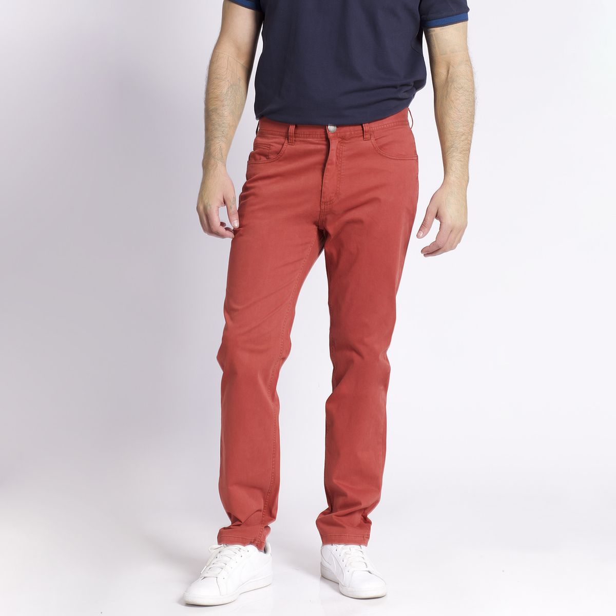 MCGREGOR - Pantalón Twill 5 Bolsillos Garment Dye Terracota MCGREGOR