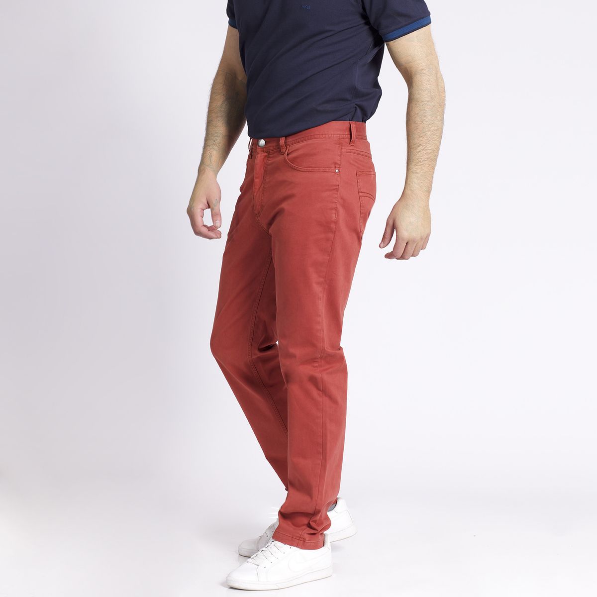MCGREGOR - Pantalón Twill 5 Bolsillos Garment Dye Terracota MCGREGOR