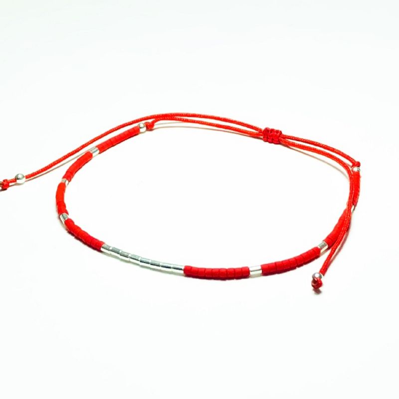 GENERICO - Pulsera Roja Sukha de Plata