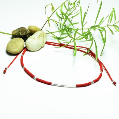 Imagen 2 del producto Pulsera Roja Sukha de Plata