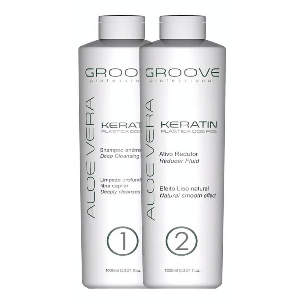 GENERICO - Alisado Permanente Groove Aloe Keratin Kit 2 pasos 1000 Ml