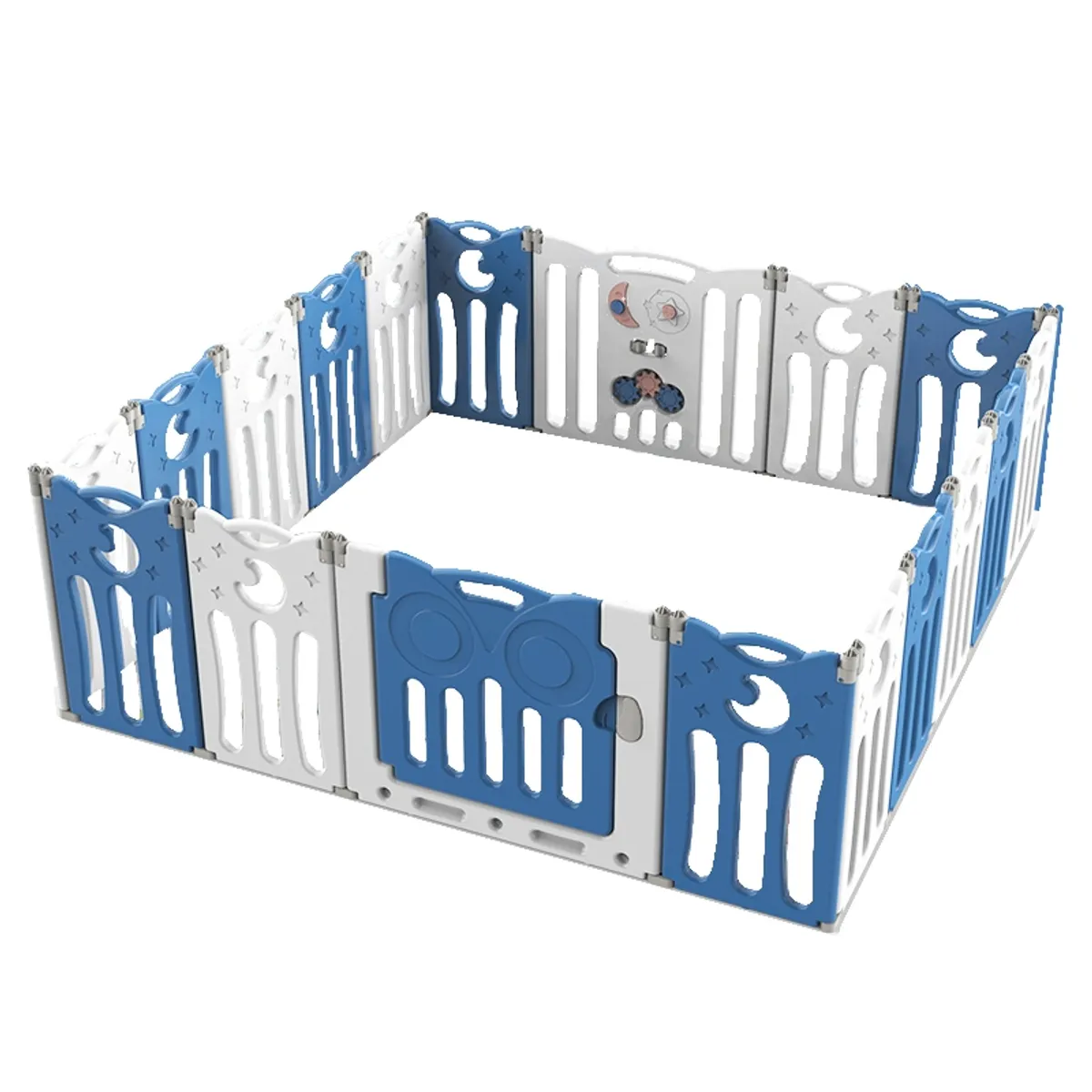 TALBOT - Corral Infantil Plegable L Azul