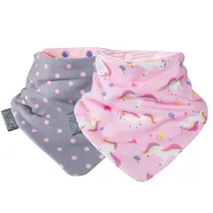 CHEEKY - Pack Baberos- Unicorn Love Polka Dot.