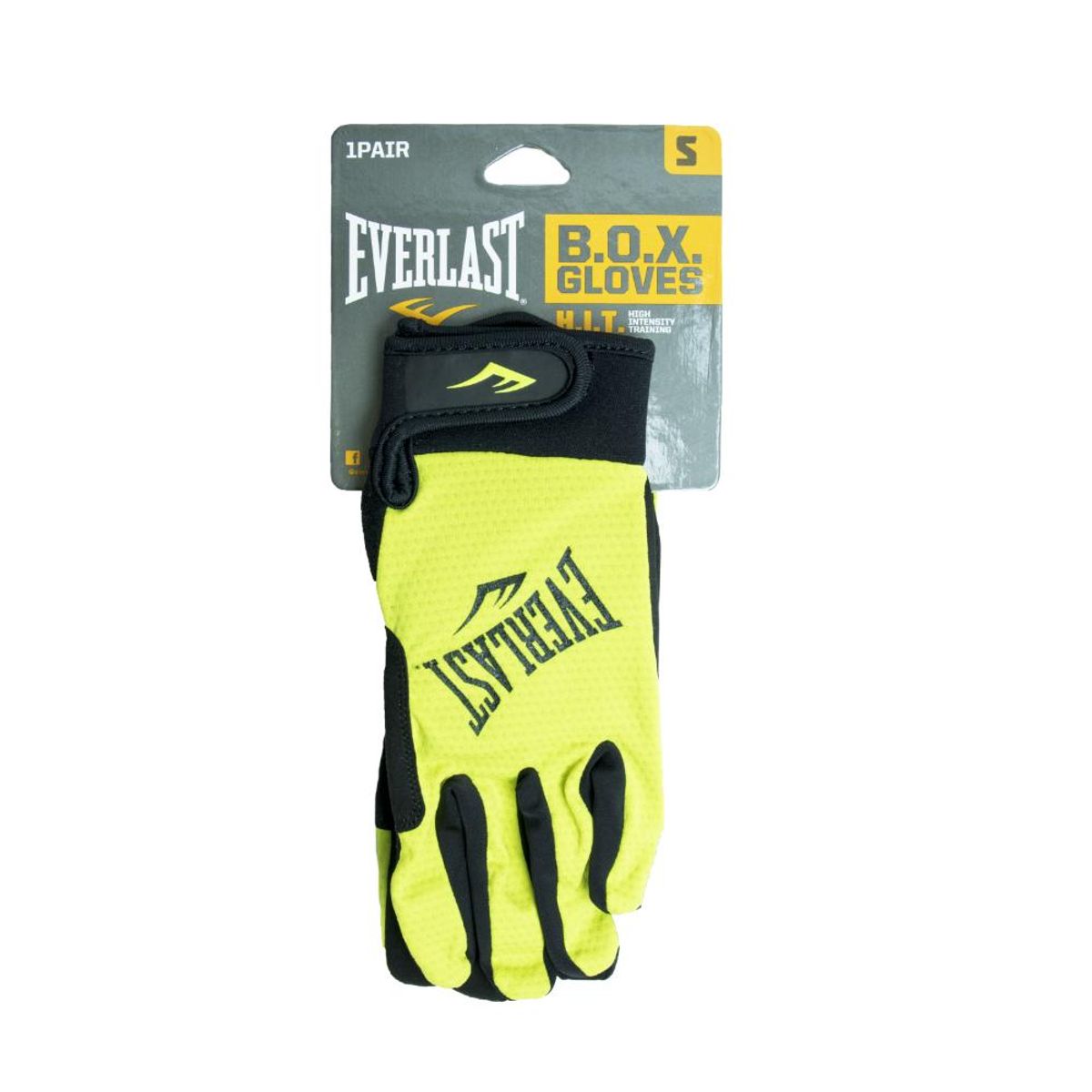 EVERLAST - Guantes Crossfit Negro/Amarillo Neón Everlast EVERLAST