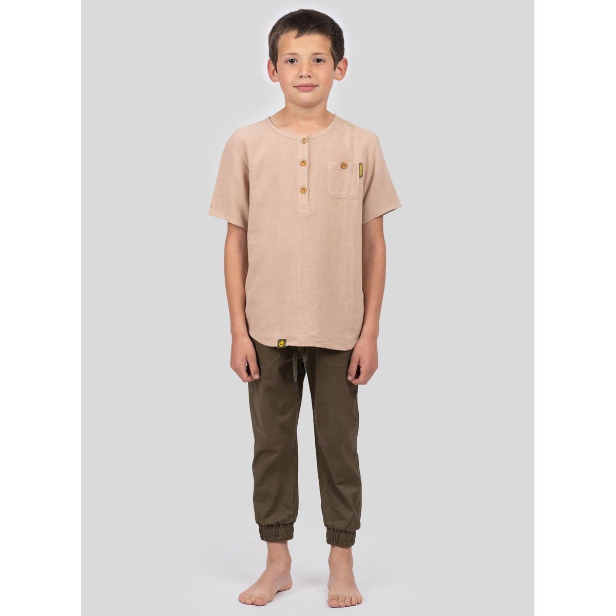 GNOMO - Camisa Zelki Sand Kids Gnomo