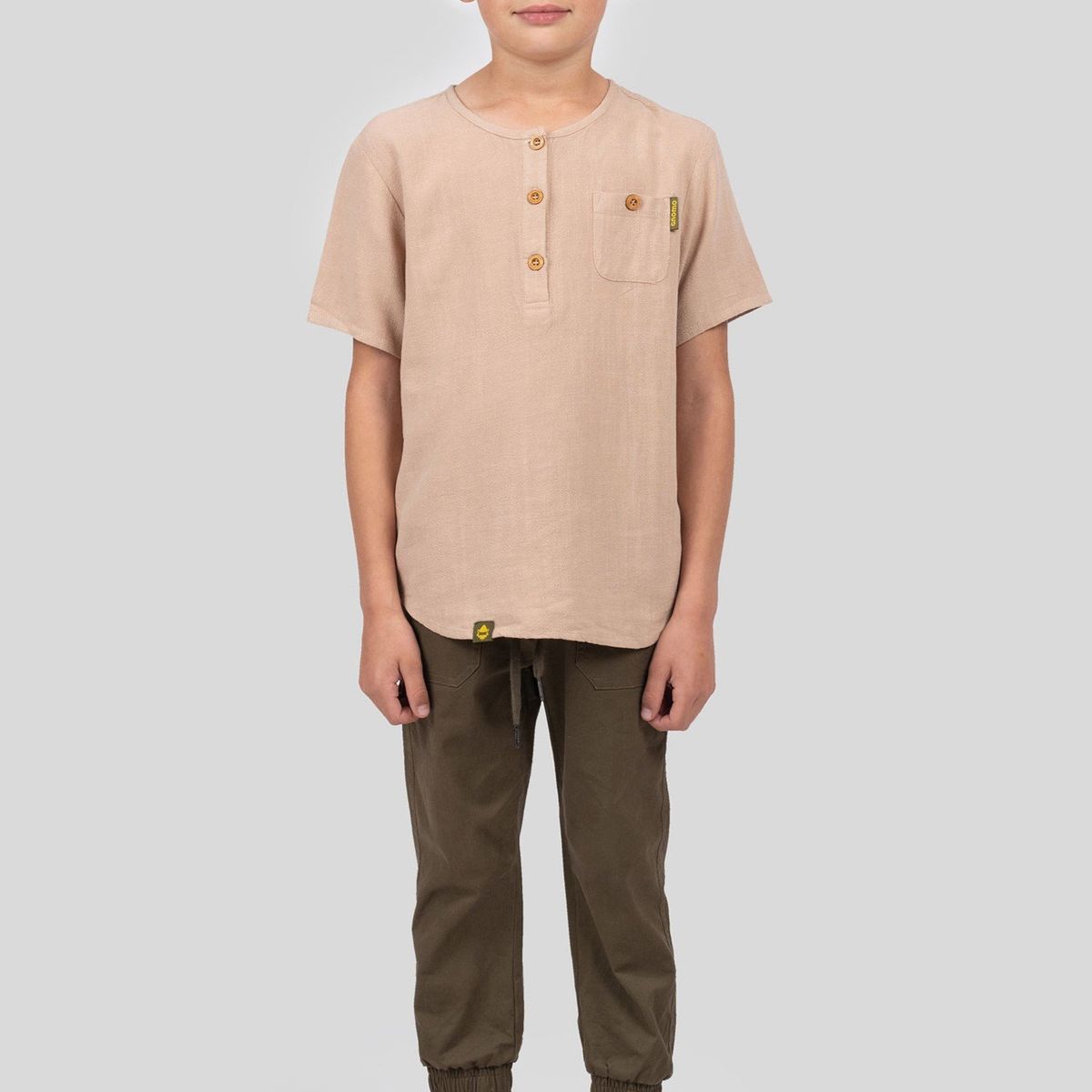 GNOMO - Camisa Zelki Sand Kids Gnomo
