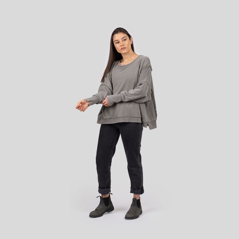 GNOMO - Poleron Pullover Zanfa Mujer Olive Green