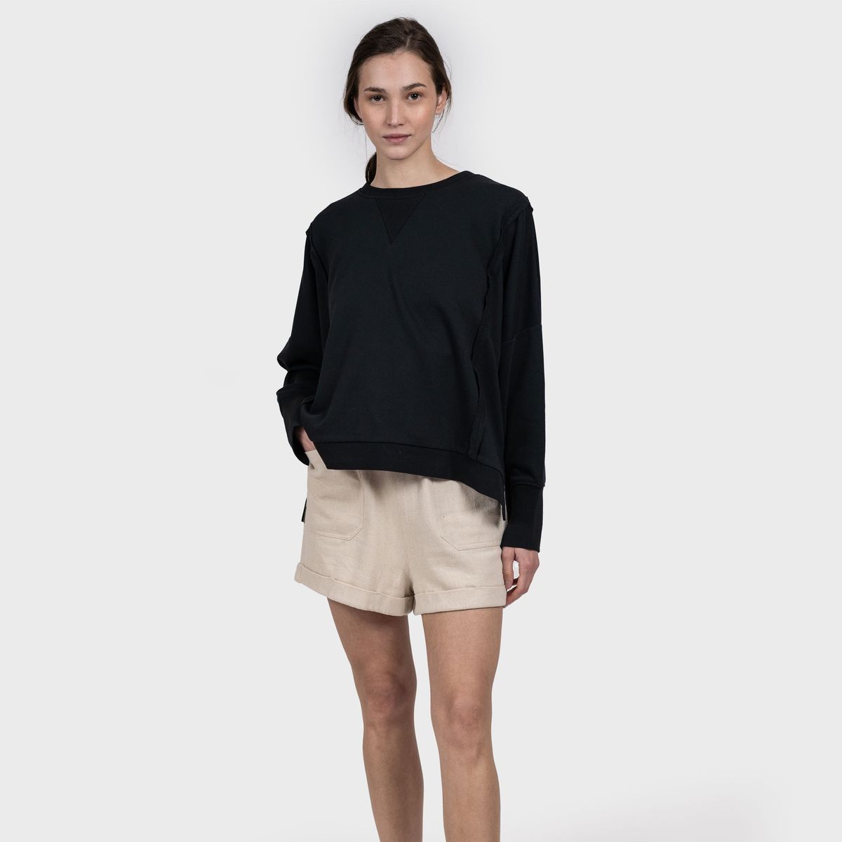 GNOMO - Poleron Zanfa Mujer Black Gnomo